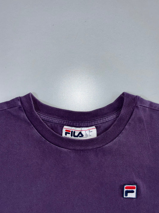 Fila | Embroidered Logo Tee | Faded Purple (M)