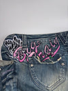 Big Train Osaka Tiger Embroidered Flare Jeans Women's (W:29) (L:40)