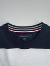 Tommy Hilfiger Striped Crewneck Sweater – Navy/White (M)