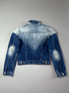 Diesel Faded Wash Cropped Denim Jacket (XS)