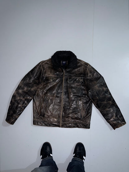 ZVintage GAP Original Leather Jacket (RARE)  (L)