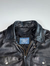 Screaming Eagle Black Leather Trucker Jacket (M)