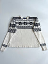 Polo Ralph Lauren Cream Fair Isle Snowflake Knit Sweater (XL)