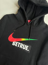 Nike Be True Rainbow Swoosh Hoodie – Black (M)
