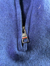 Tommy Hilfiger | Navy Wool Quarter Zip Sweater – Goodyear Patch | (M)