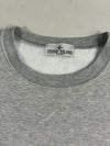 Stone Island Grey Melange Crewneck Sweatshirt with Compass Badge (S)