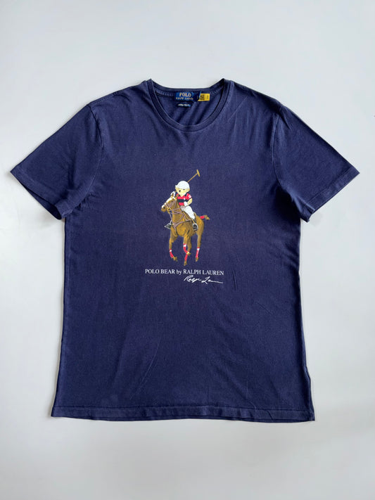Polo Ralph Lauren Polo Bear Equestrian Navy Custom Slim Fit T-Shirt (L)