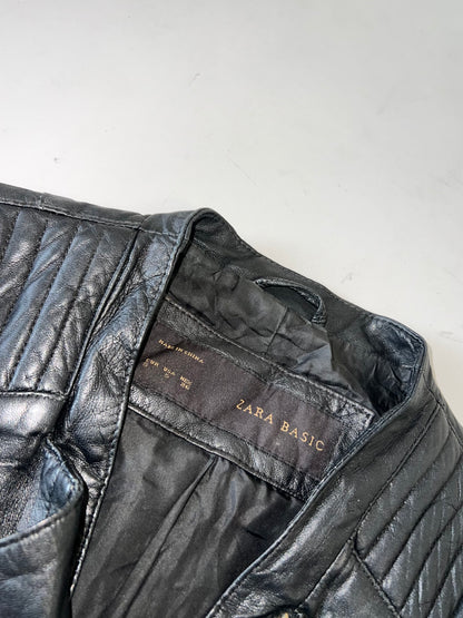 !                                                                                                                                                                                                              Zara Original Leather Jacket (XS)