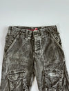 Fishbone Washed Grey Corduroy Cargo Pants (W:32|L:43)
