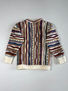 Purely Australian Multicolour Striped Textured Knit Crewneck Sweater (XXS)