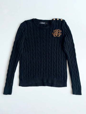 Lauren RL Monogram Sweater woman’s (S)