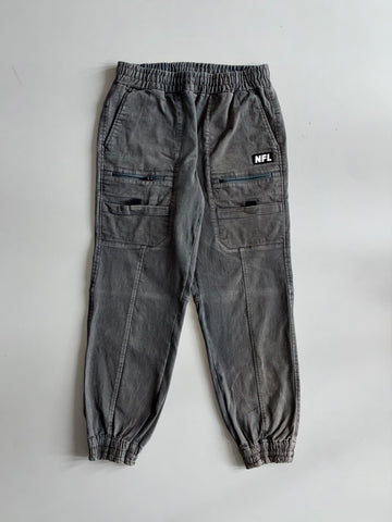 NFL Team Apparel Grey Cargo Jogger Pants (W:30) (L:37)