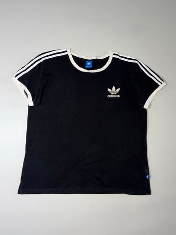 Adidas Originals 3-Stripes Ringer T-Shirt – Black/White (2XL)