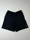 Vintage Champion Black Cotton Logo Shorts (W:34) (L:21)