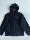 Fila Sherpa Fleece Hooded Zip Jacket – Black (L)