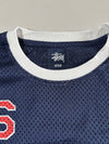 Vintage Stussy Navy Mesh Long Sleeve Jersey (M)