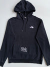 The North Face Black Pullover Hoodie – Embroidered Logo (M)