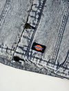 Vintage Dickies Acid Wash Sherpa Collar Denim Jacket (M)