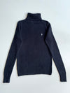 Ralph Lauren Sport Cotton Knit Turtleneck Sweater – Navy(XS)