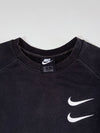 Nike Double Swoosh Crewneck Sweatshirt – Black, (M)