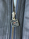 Paul & Shark Yachting | Black Leather Bomber Jacket – Embossed Shark Made in Italy | (M)