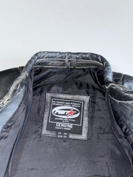 RST Genuine Quality Cowhide UK-Designed Colorblock Armored Leather Motorsport Jacket (S)