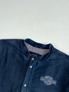 Harley-Davidson Genuine Motorclothes Navy Canvas Work Jacket – Snap Button Band Collar (3XL)