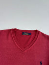 Polo Ralph Lauren Red V-Neck Sweater (S)
