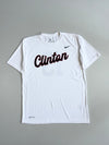Nike | White Clinton Script Dri-FIT Tee | (L)