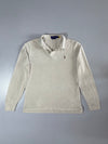 Polo Ralph Lauren Oatmeal Heather Long Sleeve Polo Size (L)