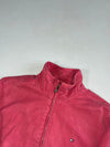 Tommy Hilfiger Faded Red Cotton Harrington Jacket – Plaid Lined (M)