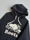 Roots Navy Beaver Logo Hoodie (M)