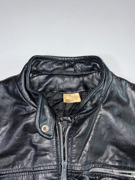 Vintage Café Racer Leather Jacket Women’s (S)