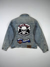 Vintage 90s Harley-Davidson “Biker Blues” Denim Trucker Jacket – Wool Lined, Patched (XL/2XL)