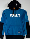 Lamigo Monkeys | Blue/Black Colorblock Hoodie (M)