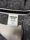 American Retro Vintage Goods Heather Grey Full-Zip Hoodie (M)