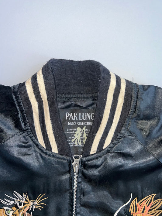 Pak Lung | Vintage Tiger & Dragon Embroidered Sukajan Bomber (M)