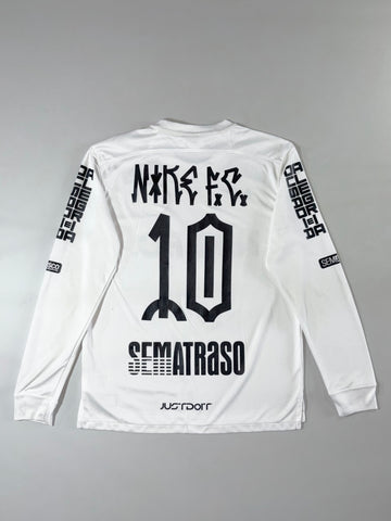 Nike F.C. Vitória Long Sleeve Jersey  White Dri-Fit (M)