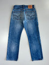 Vintage Levis Strauss 501 Original Denim Jeans (W:30|L:40)