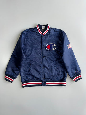 Champion | Satin Varsity Bomber Jacket (L)