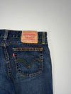 Y2K Levi’s Low Rise Flared Dark Wash Jeans (W:30)(L:38)