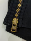 Aape by A Bathing Ape Gold Foil Flag Sweatshirt with Side Zips – Black (S)