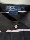 Polo by Ralph Lauren Striped Polo – Black & Pink (2XL)