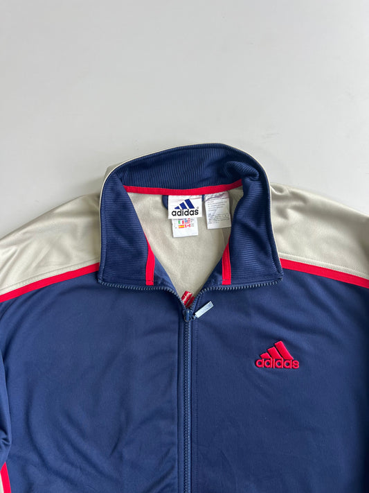 Vintage Adidas 3-Stripe Colorblock Track Jacket (XL)