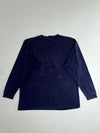 Vintage 90s FUBU Jeans Company Embroidered Long Sleeve Tee – Navy/Yellow (2XL/3XL)