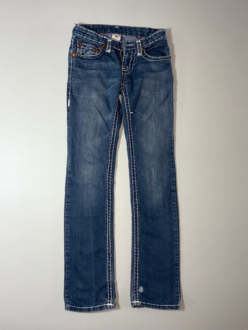 Vintage True Religion Women’s Big Stitch Bootcut Jeans (W:26) (L:41)