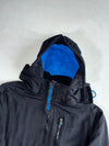 Superdry Windhiker Fleece-Lined Hooded Jacket – Black/Cobalt Blue (M)
