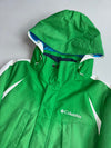 Vintage Columbia Green White Hooded Ski Jacket (XL)