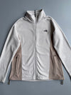 The North Face Fleece Jacket | Cream & Tan Colorblock | Women’s (L/XL)