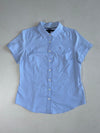 Tommy Hilfiger Light Blue Oxford Short Sleeve Shirt – Classic Fit be Women’s (M)